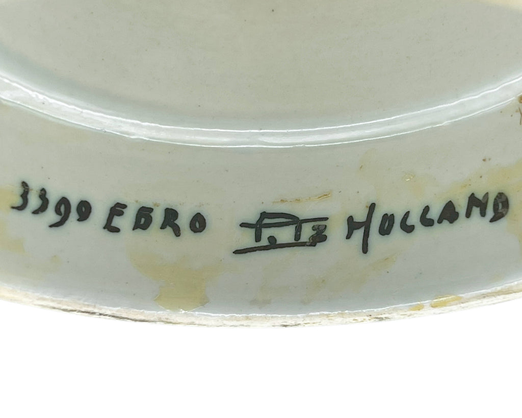 Art Deco Gouda Pottery Large Oil & Vinegar Signed PZH Plateelbakkerij Zuid-Holland - Poppy's Vintage Clothing