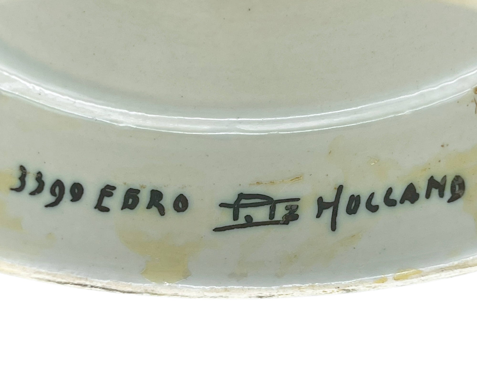 Art Deco Gouda Pottery Large Oil & Vinegar Signed PZH Plateelbakkerij Zuid-Holland - Poppy's Vintage Clothing