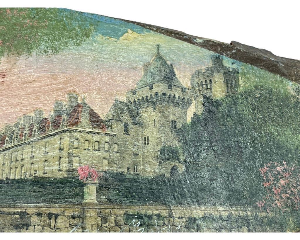 Antique Collage Buildings Paper Montage on Wood Wall Plaques Montreal - Poppy's Vintage Clothing