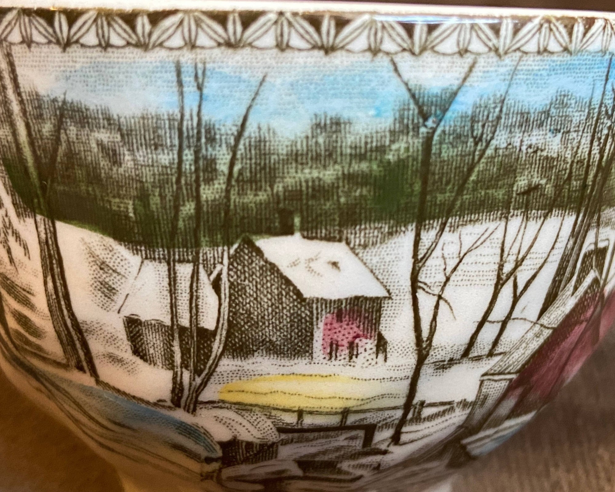 Vintage 1950s Johnson Bros Friendly Village Cup & Saucer - Poppy's Vintage Clothing