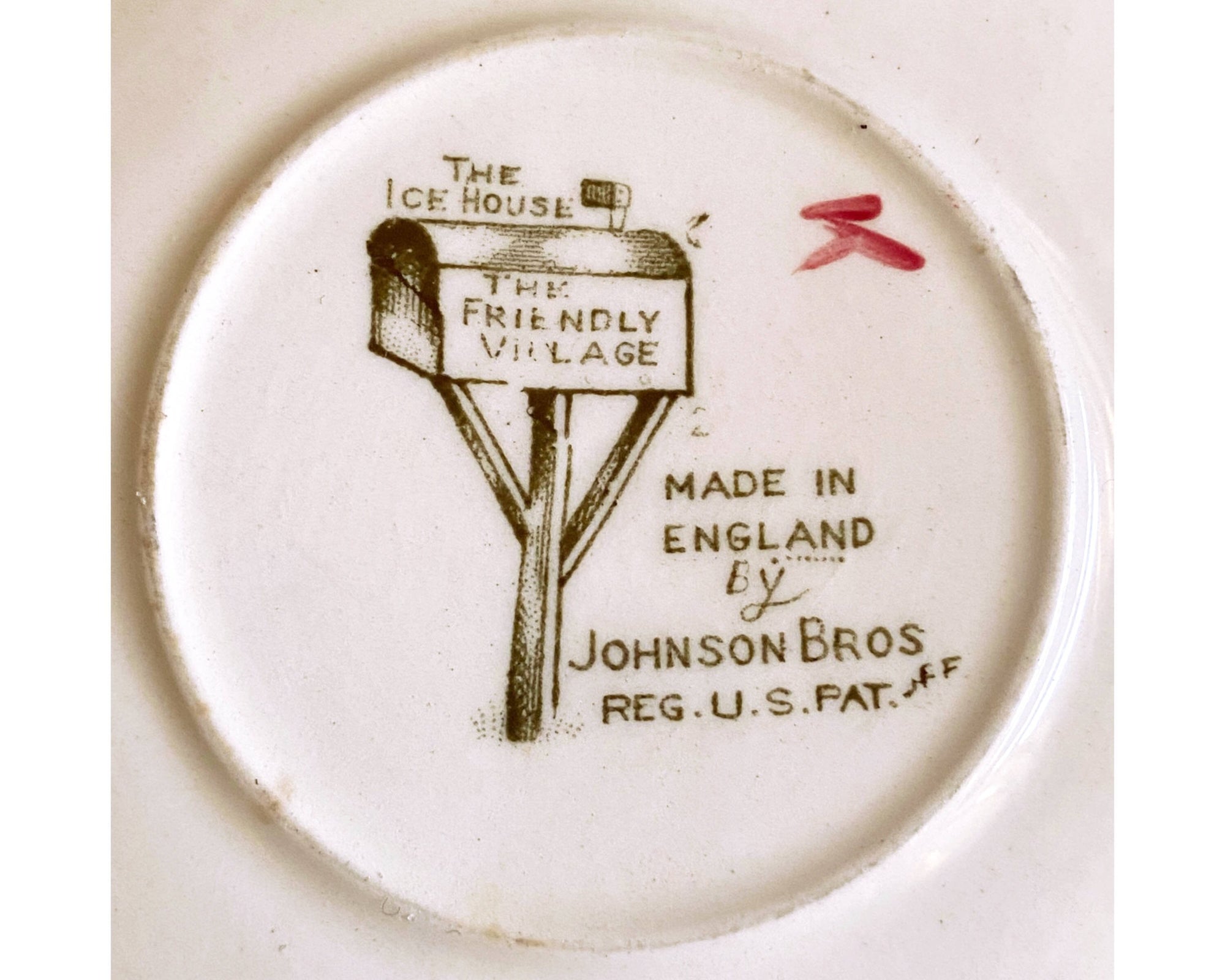 Vintage 1950s Johnson Bros Friendly Village Cup & Saucer - Poppy's Vintage Clothing