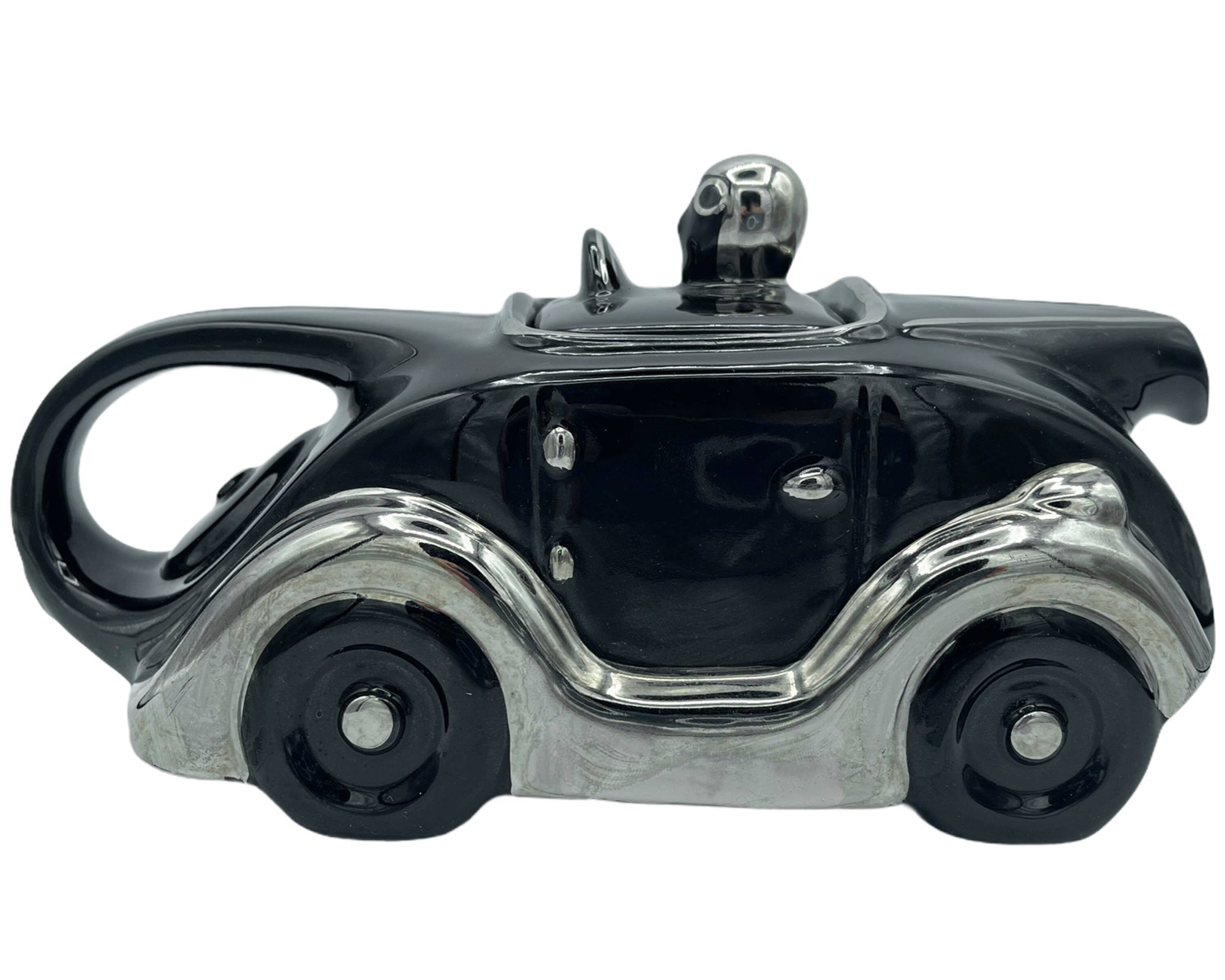 Vintage T42 Racing Car Teapot Sarsaparilla Deco Designs 1985 MIJ - Poppy's Vintage Clothing