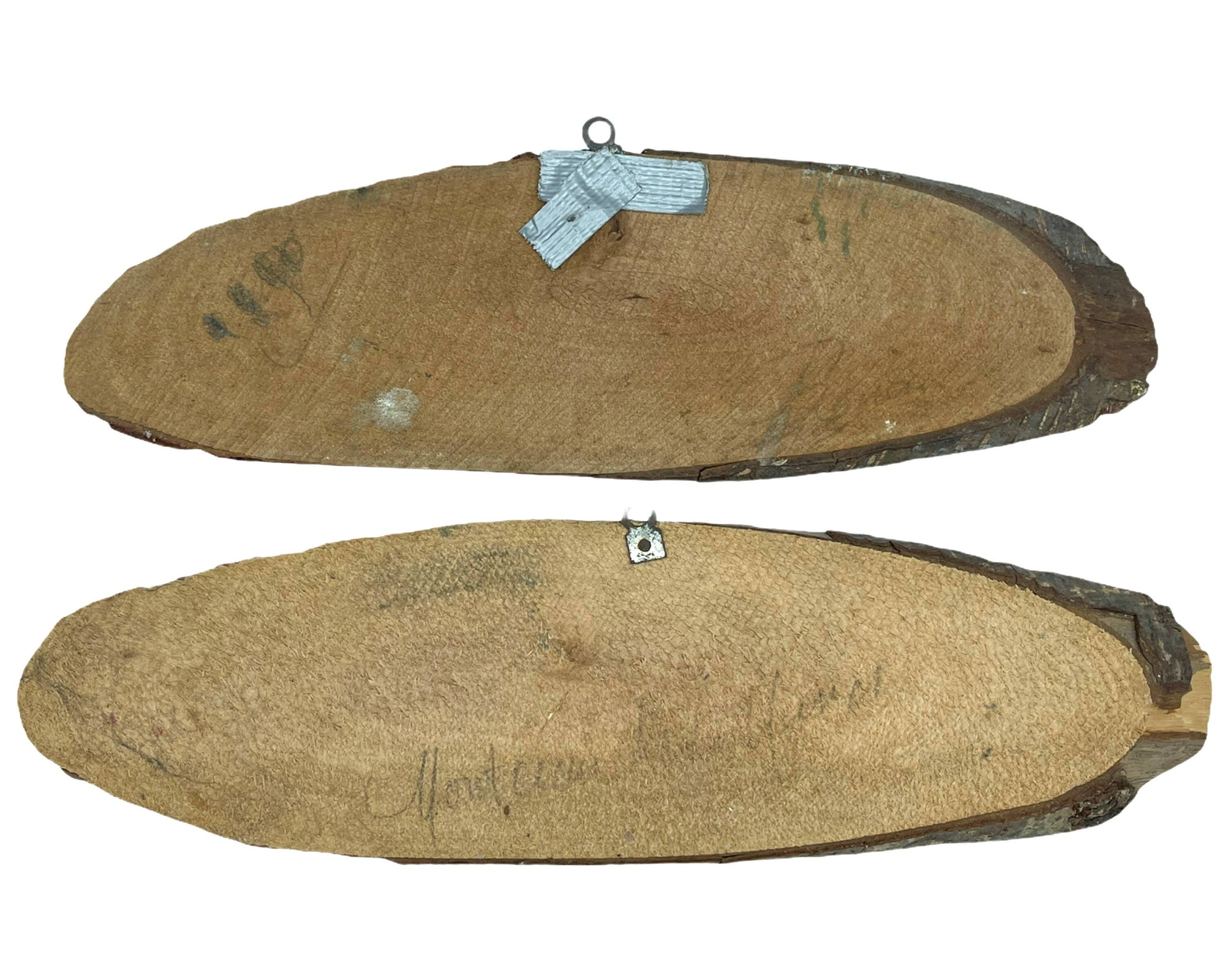 Antique Collage Buildings Paper Montage on Wood Wall Plaques Montreal - Poppy's Vintage Clothing