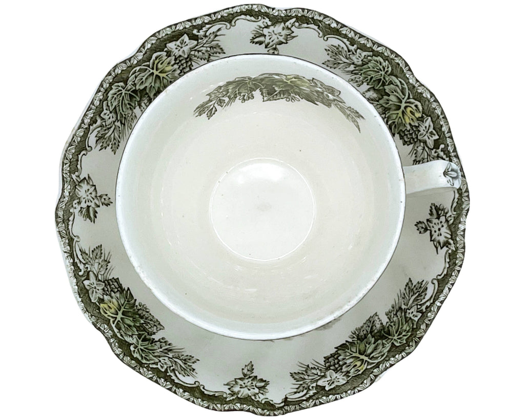 Vintage 1950s Johnson Bros Friendly Village Cup & Saucer - Poppy's Vintage Clothing