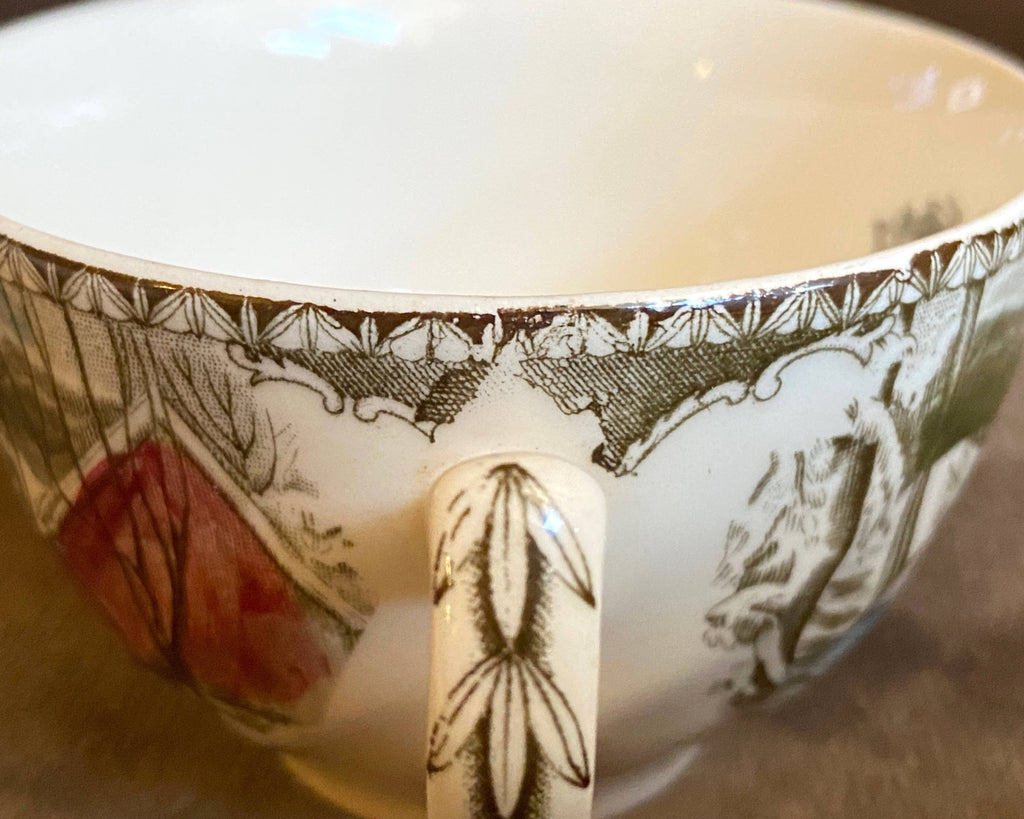 Vintage 1950s Johnson Bros Friendly Village Cup & Saucer - Poppy's Vintage Clothing