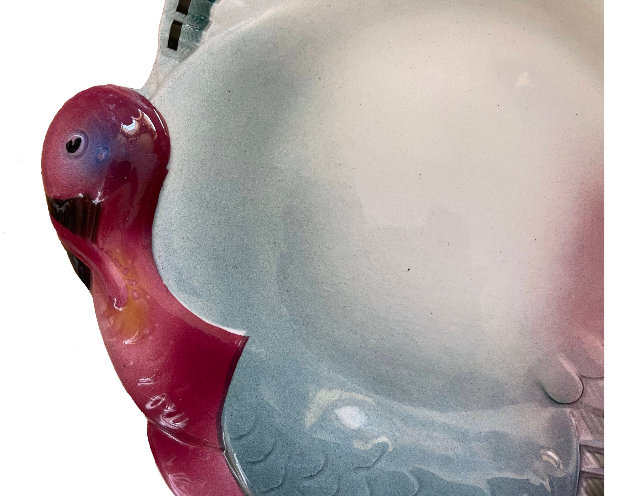 Vintage 1930s Thanksgiving Turkey Plate Figural Made in Czechoslovakia - Poppy's Vintage Clothing