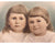 Antique Victorian Hand Tinted Photo of Children in Frame 13.75 x 15.5 - Poppy's Vintage Clothing