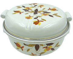 Vintage Hall China Covered Casserole Autumn Leaf Mary Dunbar Jewel Homemakers Institute - Poppy's Vintage Clothing