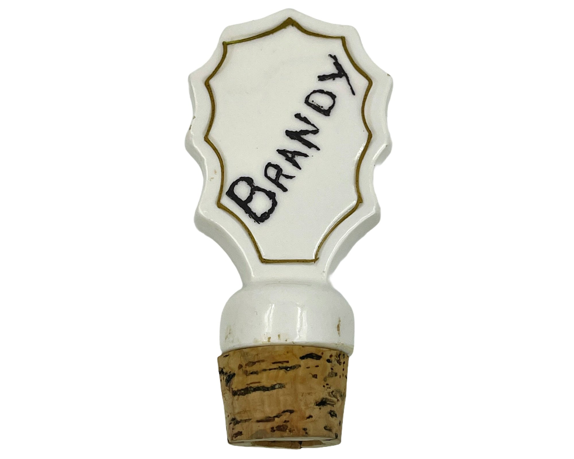 Vintage Paris Theme Scotch Decanter Ceramic Bottle Elbro Japan - Poppy's Vintage Clothing