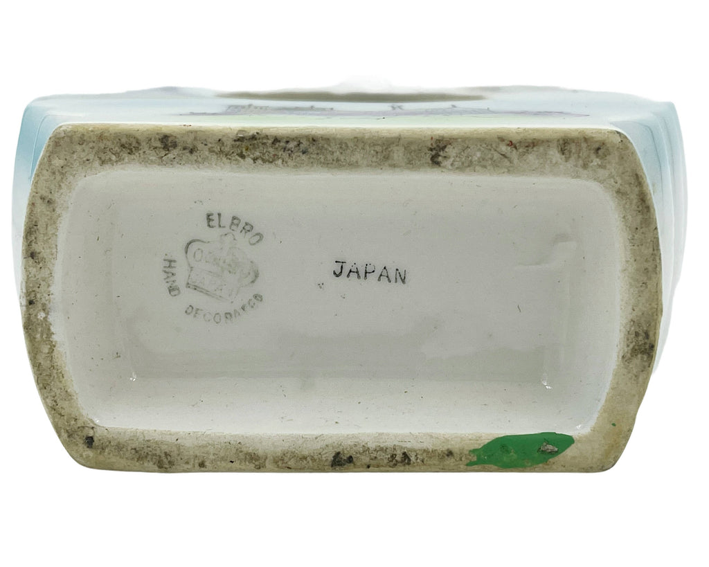 Vintage Paris Theme Scotch Decanter Ceramic Bottle Elbro Japan - Poppy's Vintage Clothing