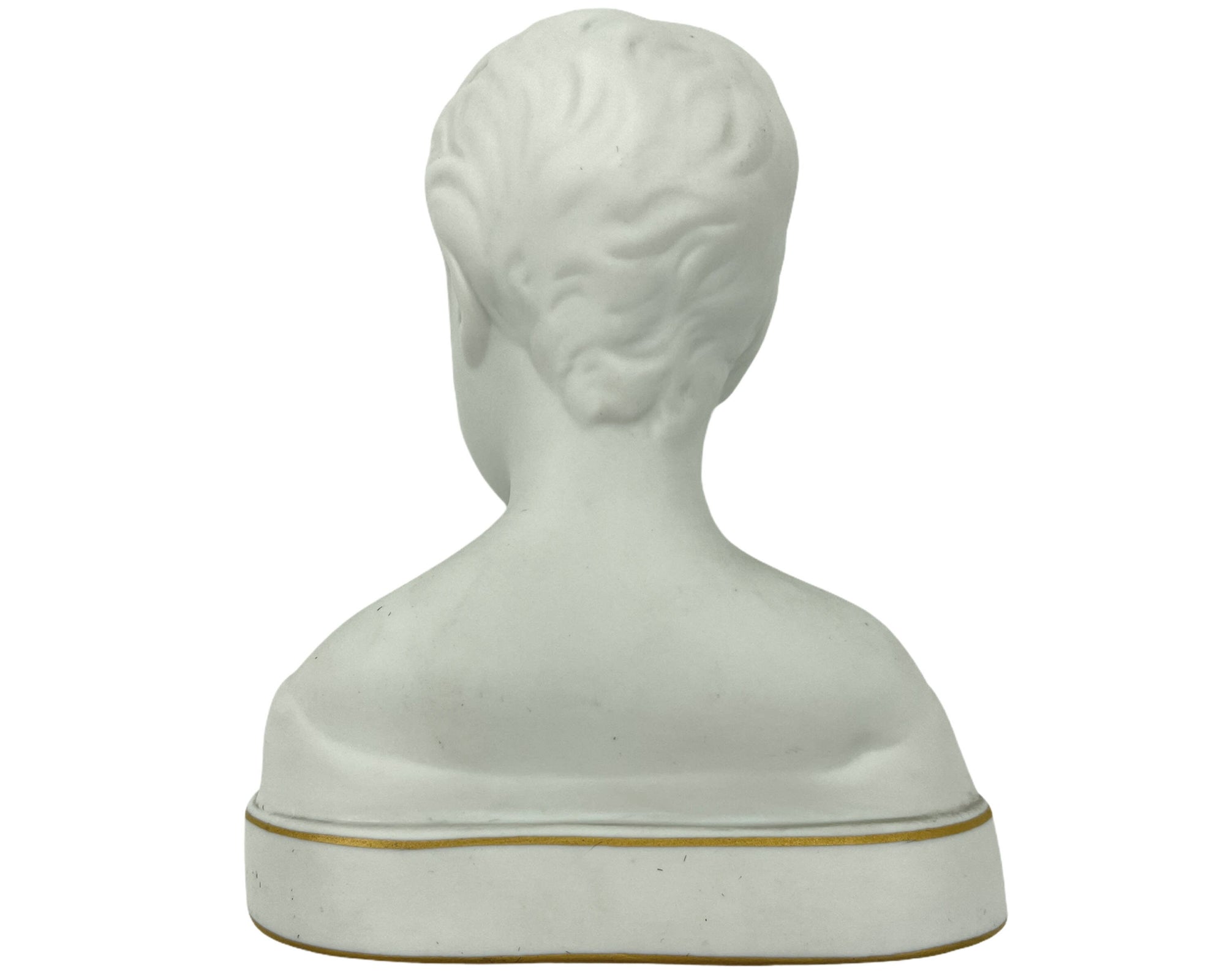 Vintage Tharaud Limoges Parian Bust Laughing Boy Bisque Porcelain - Poppy's Vintage Clothing