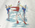 Vintage 1950s Majorette Bedsheets Printed Cotton Sheets Twin Beds 64 x 92 - Poppy's Vintage Clothing