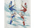 Vintage 1950s Majorette Bedsheets Printed Cotton Sheets Twin Beds 64 x 92 - Poppy's Vintage Clothing