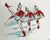 Vintage 1950s Majorette Bedsheets Printed Cotton Sheets Twin Beds 64 x 92 - Poppy's Vintage Clothing