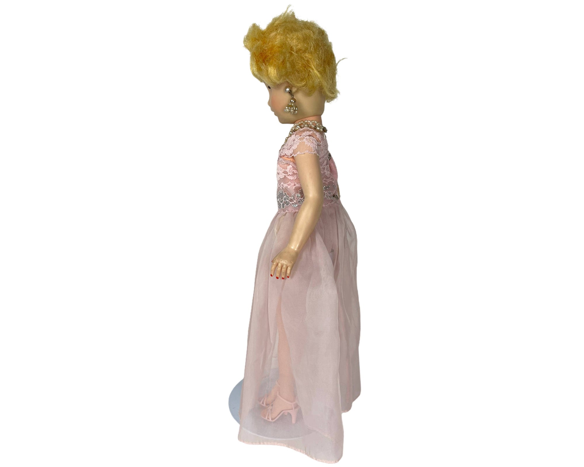 Vintage 1950s Fashion Doll Allied Grand Co 19 Tall - Poppy's Vintage Clothing
