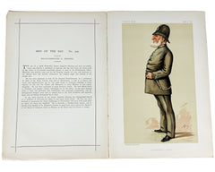 Antique Vanity Fair Chromolitho Print Inspector E Denning Parliamentary Police 1884 - Poppy's Vintage Clothing