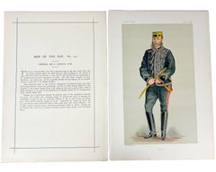 Antique Vanity Fair Chromolitho Print General Lord Roberts 1880 Bobs - Poppy's Vintage Clothing