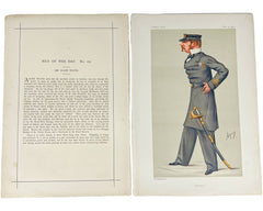 Antique Vanity Fair Chromolitho Print Major Sir Allen Young British Navy 1877 Allen-o - Poppy's Vintage Clothing