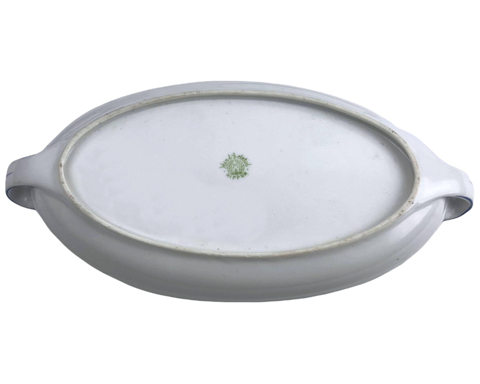 Antique Nippon Porcelain Windmill Set 4 Pc Pitcher Tray Trivet Plate Blue & White Morimura Bros - Poppy's Vintage Clothing