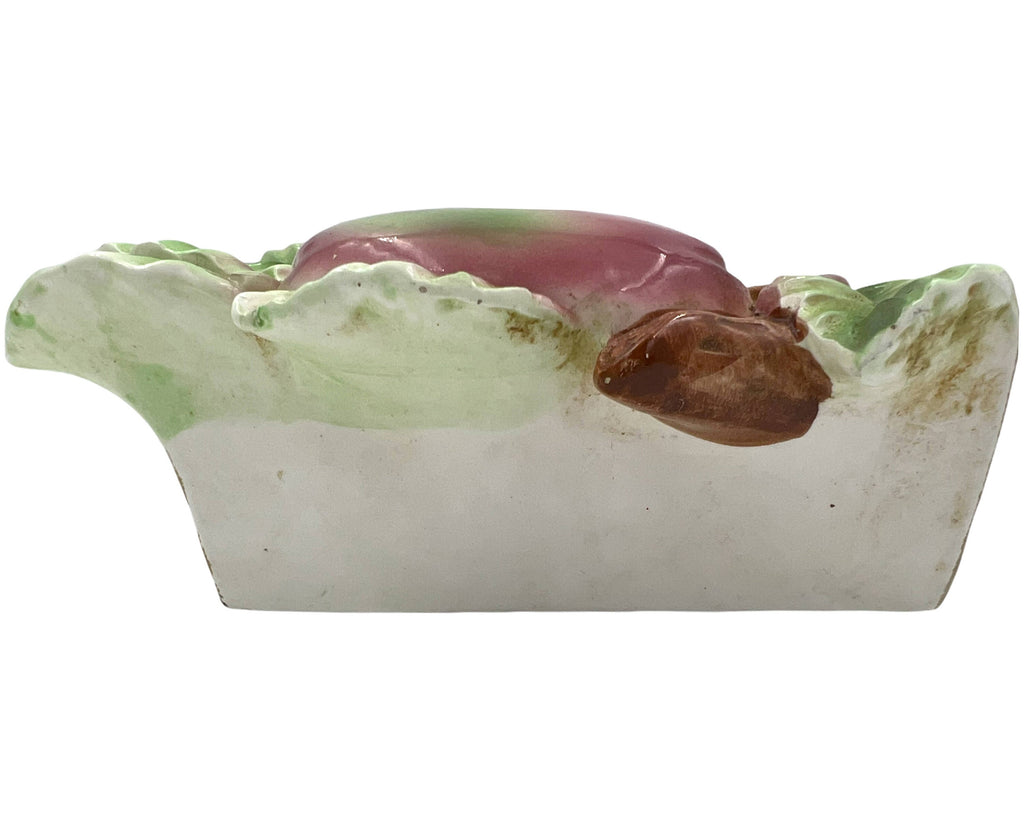 Vintage 1940s Apple Wall Pocket Two Apples Ceramic - Poppy's Vintage Clothing