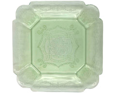 Indiana Lorain Depression Glass Green Salad Plate 7 3/4 - Poppy's Vintage Clothing