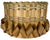 Vintage Native American Indian Lidded Basket Curly Ash & Sweetgrass Woodland Tribe - Poppy's Vintage Clothing