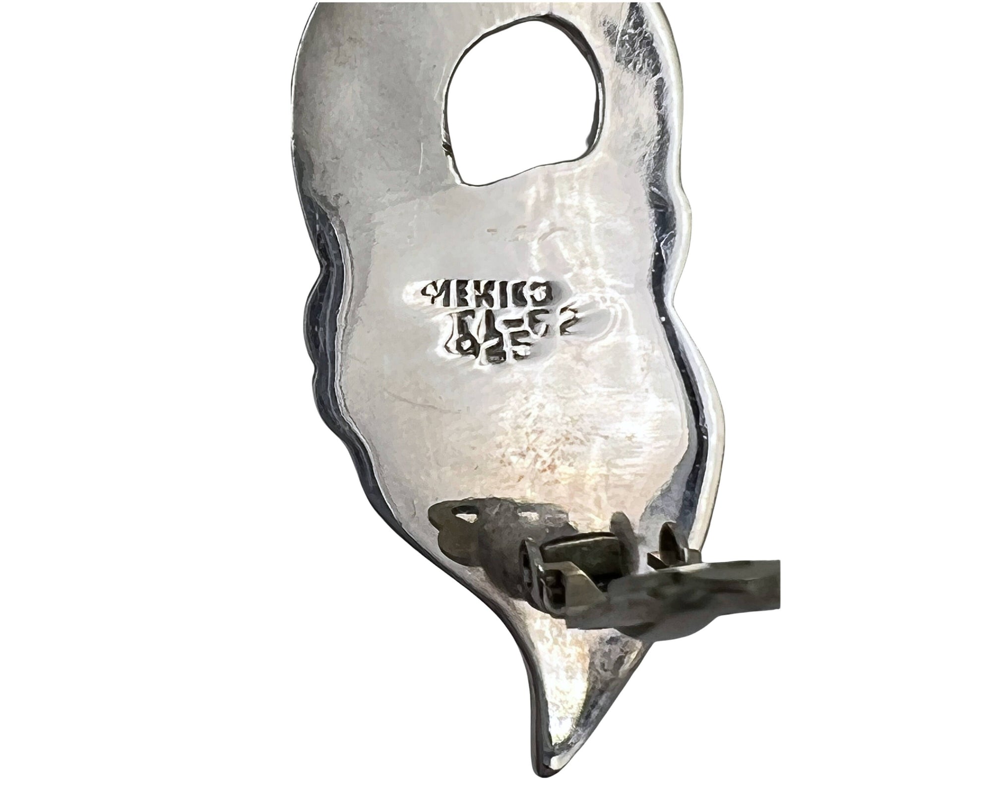 Vintage 1970s Taxco Sterling Earrings Mexican Silver Margot de Taxco Style TL-52 - VFG - Poppy's Vintage Clothing