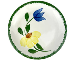 Vintage 1940s Blue Ridge Southern Potteries Side Plate Sun Bouquet Variant Hand Painted Flowers - Poppy's Vintage Clothing