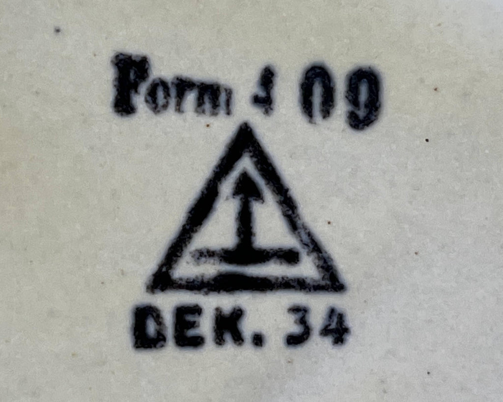 Art Deco 1930s Carstens Uffrecht Basket German Bauhaus Pottery - Poppy's Vintage Clothing