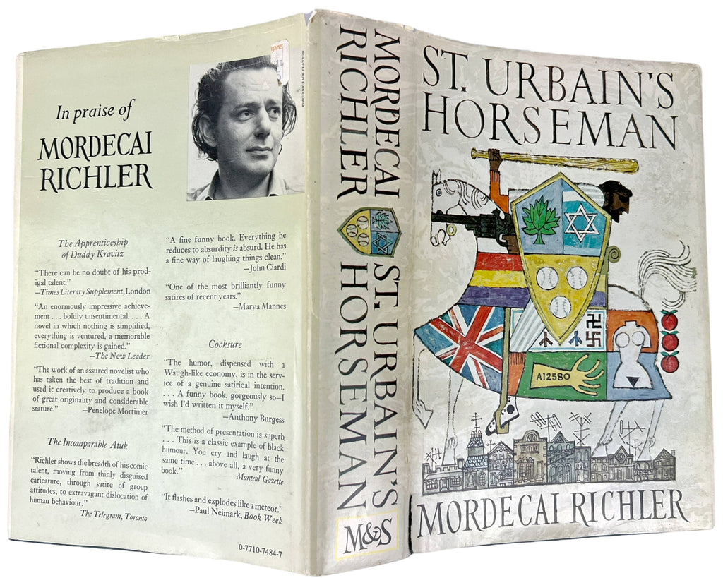 St Urbains Horseman Book Mordecai Richler Signed 1st Canadian Edition w Dust Jacket Fine - Poppy's Vintage Clothing