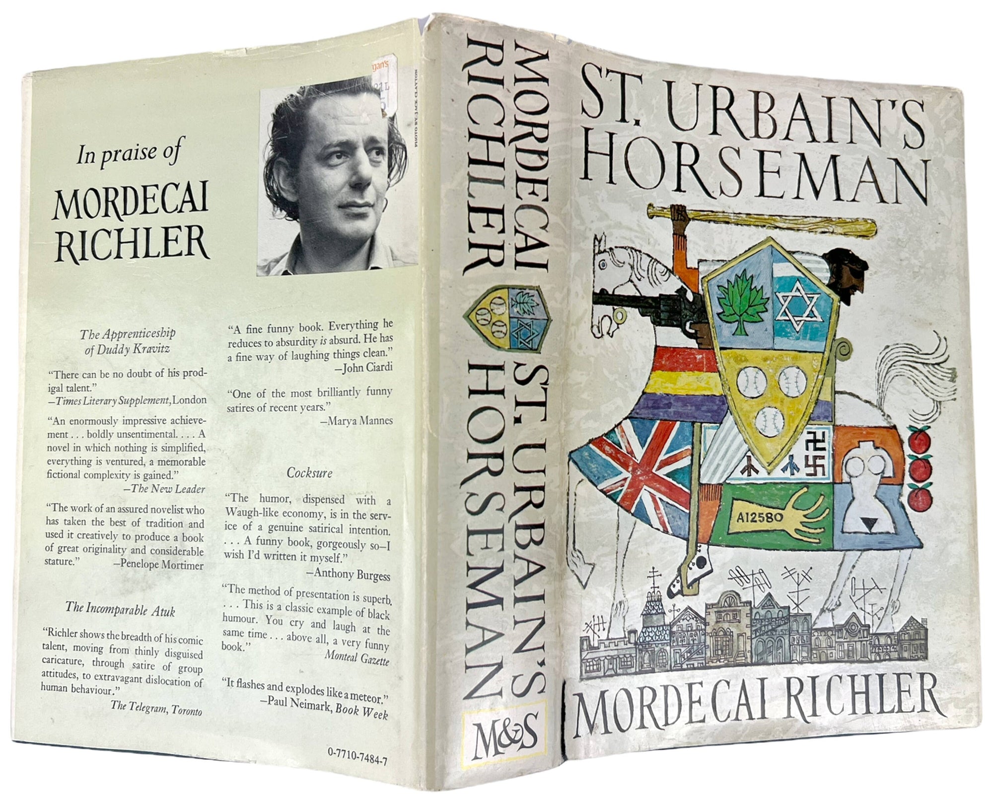 St Urbains Horseman Book Mordecai Richler Signed 1st Canadian Edition w Dust Jacket Fine - Poppy's Vintage Clothing