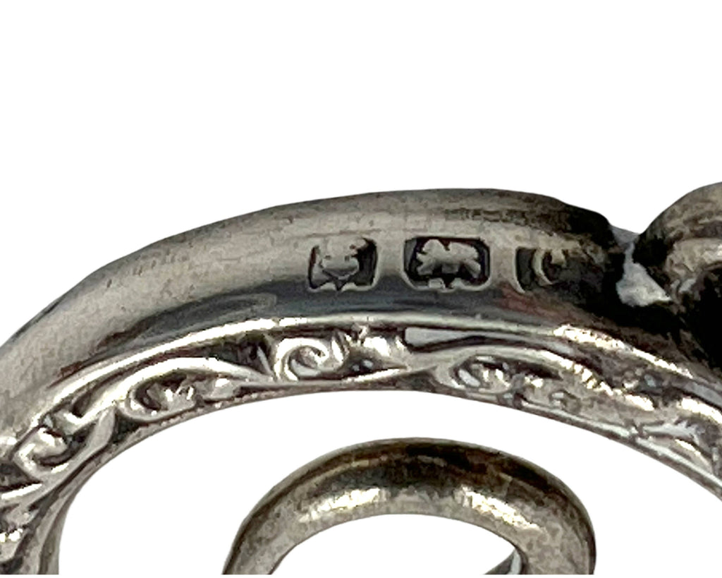 Antique Edwardian Sterling Silver Folding Button Hook Chatelaine Miniature - Poppy's Vintage Clothing