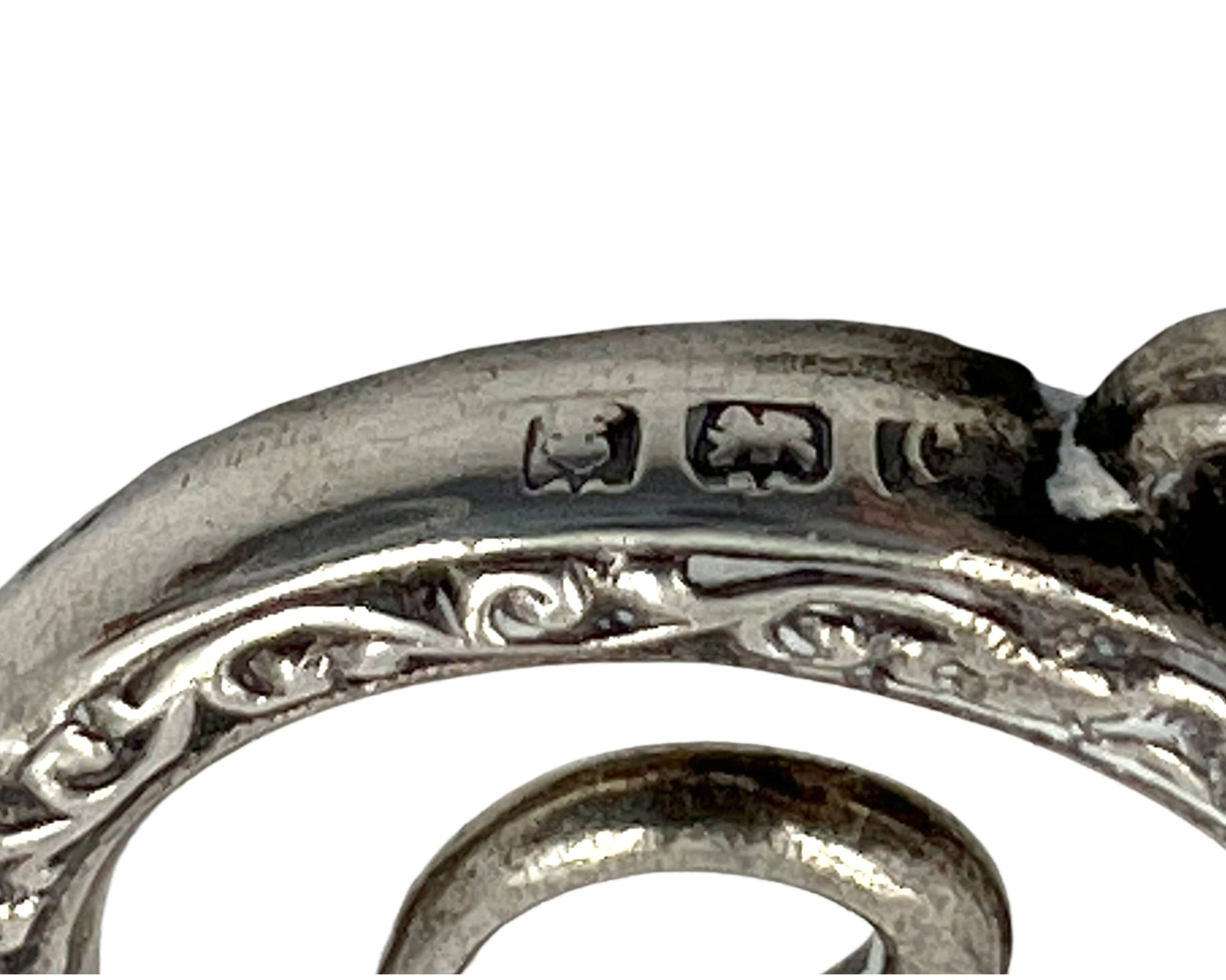 Antique Edwardian Sterling Silver Folding Button Hook Chatelaine Miniature - Poppy's Vintage Clothing
