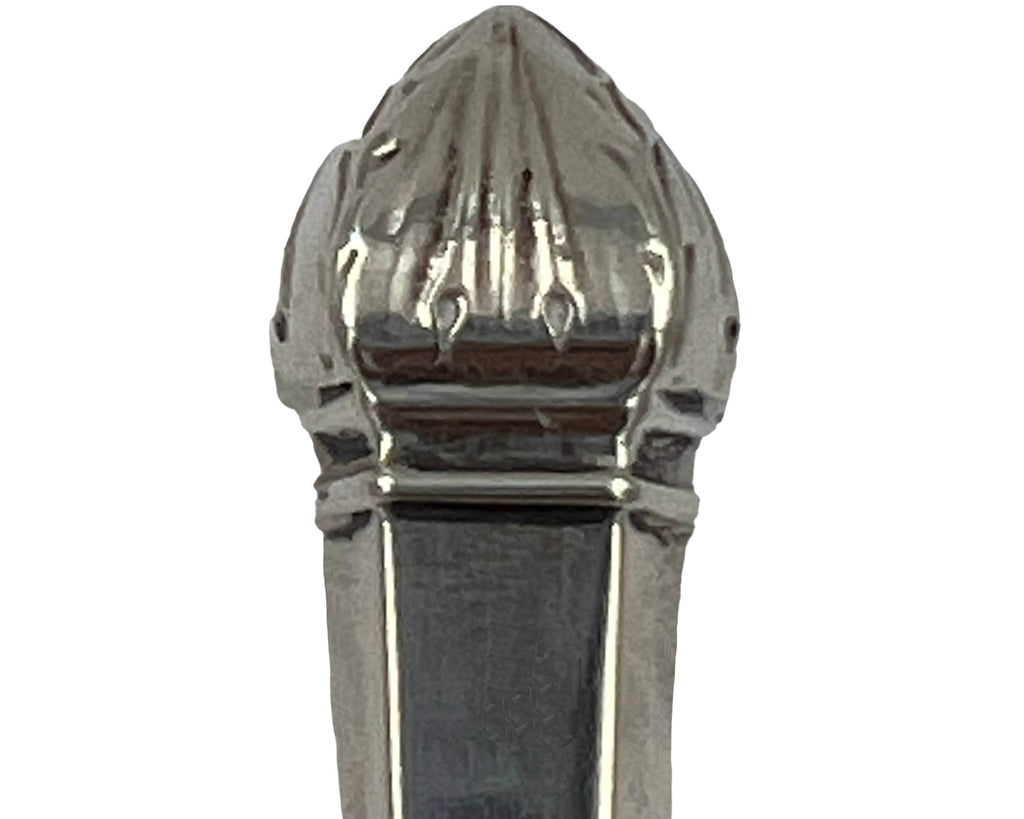 Antique American Sterling Silver Button Hook Six Sided  6 3/4 - Poppy's Vintage Clothing