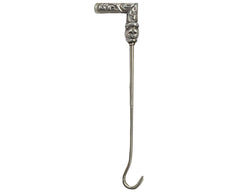 Antique Glove Button Hook Riding Crop or Cane Unmarked Silver - Poppy's Vintage Clothing