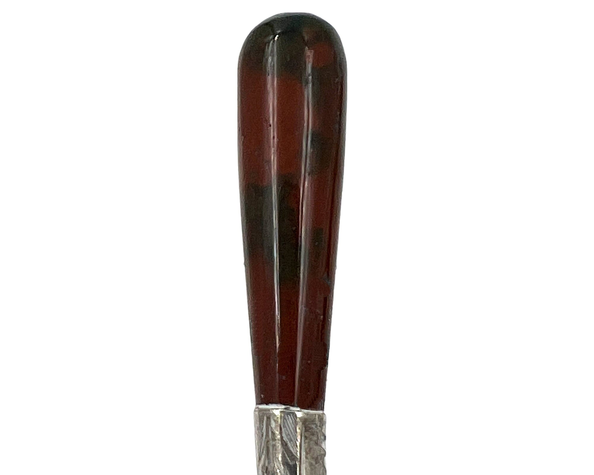 Antique Glove Button Hook Sterling Silver Agate Adie & Lovekin Birmingham - Poppy's Vintage Clothing