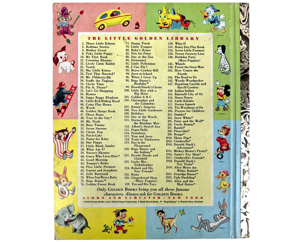 Mickey Mouse and His Space Ship Little Golden Book 1st Edition A Printing 1952 Near Fine - Poppy's Vintage Clothing