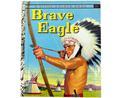 Brave Eagle Little Golden Book 1st Edition 1957 Near Fine Condition - Poppy's Vintage Clothing