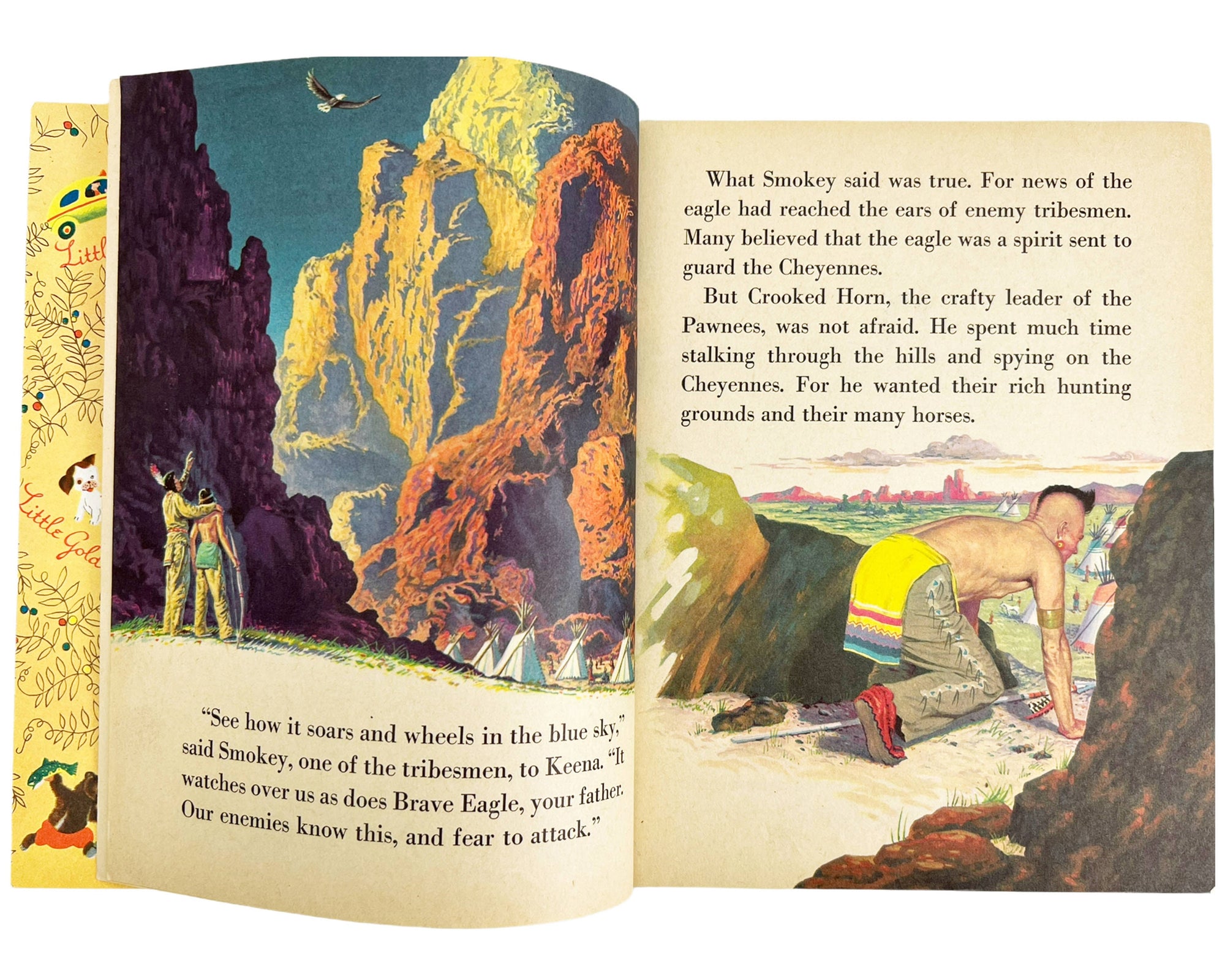 Brave Eagle Little Golden Book 1st Edition 1957 Near Fine Condition - Poppy's Vintage Clothing