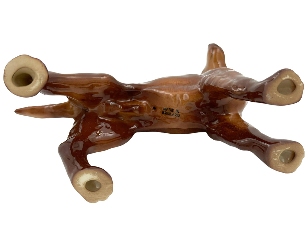 Vintage 1960s Coopercraft Dog Figurine Irish Setter Summerbank Pottery England - Poppy's Vintage Clothing