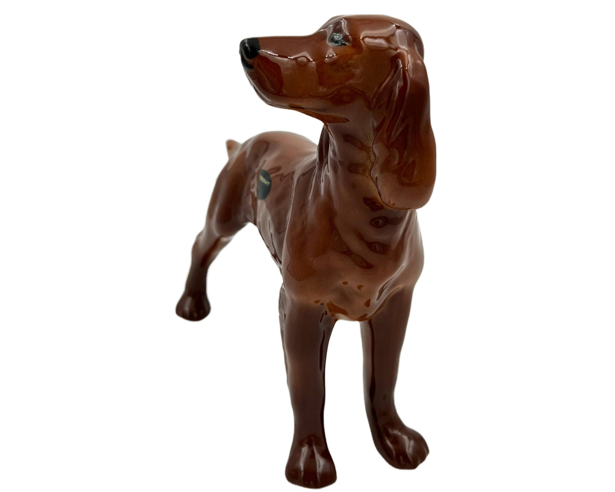 Vintage 1960s Coopercraft Dog Figurine Irish Setter Summerbank Pottery England - Poppy's Vintage Clothing