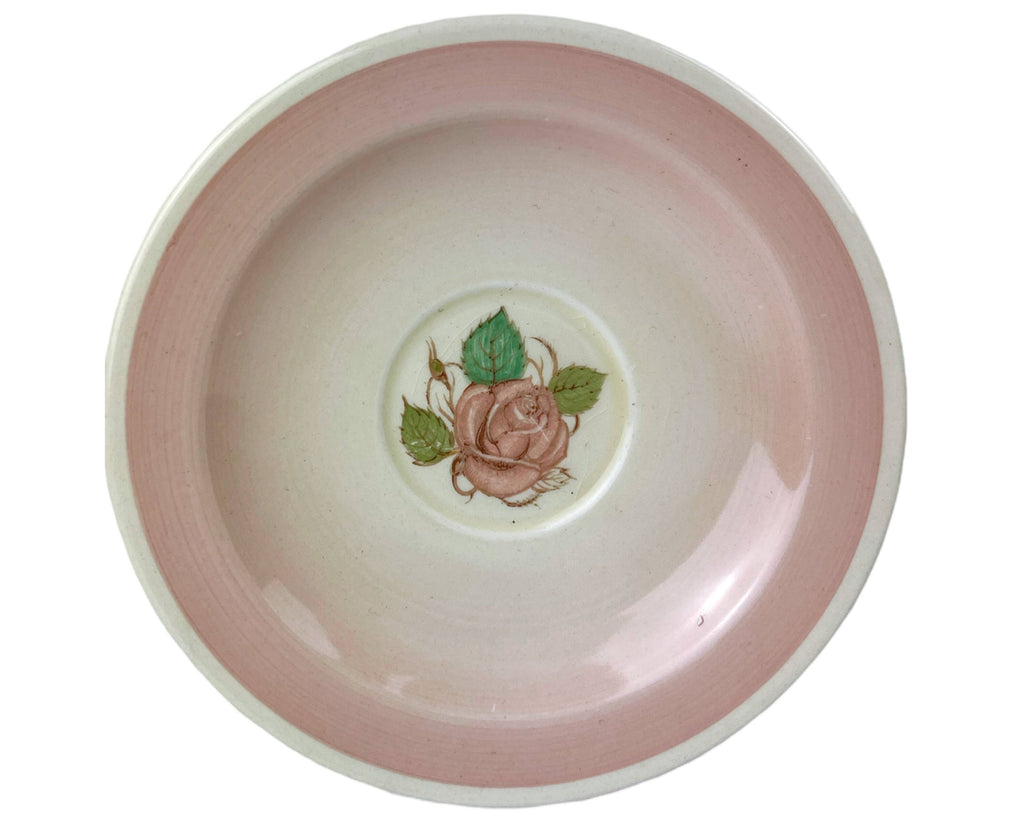 Vintage 1930s Susie Cooper Patricia Rose Faded Pink Trio Cup Saucer and Plate Rare - Poppy's Vintage Clothing
