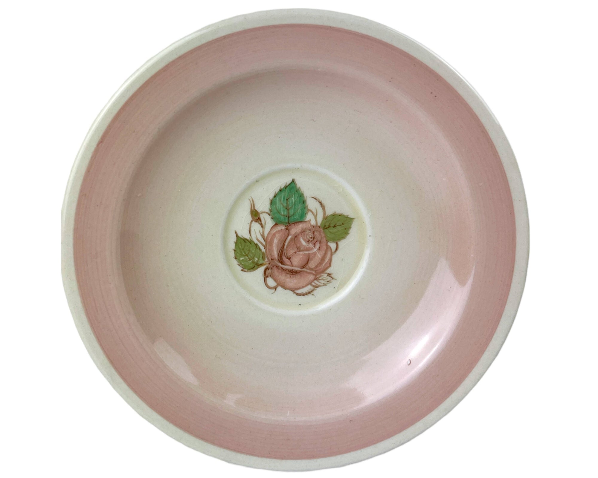Vintage 1930s Susie Cooper Patricia Rose Faded Pink Trio Cup Saucer and Plate Rare - Poppy's Vintage Clothing