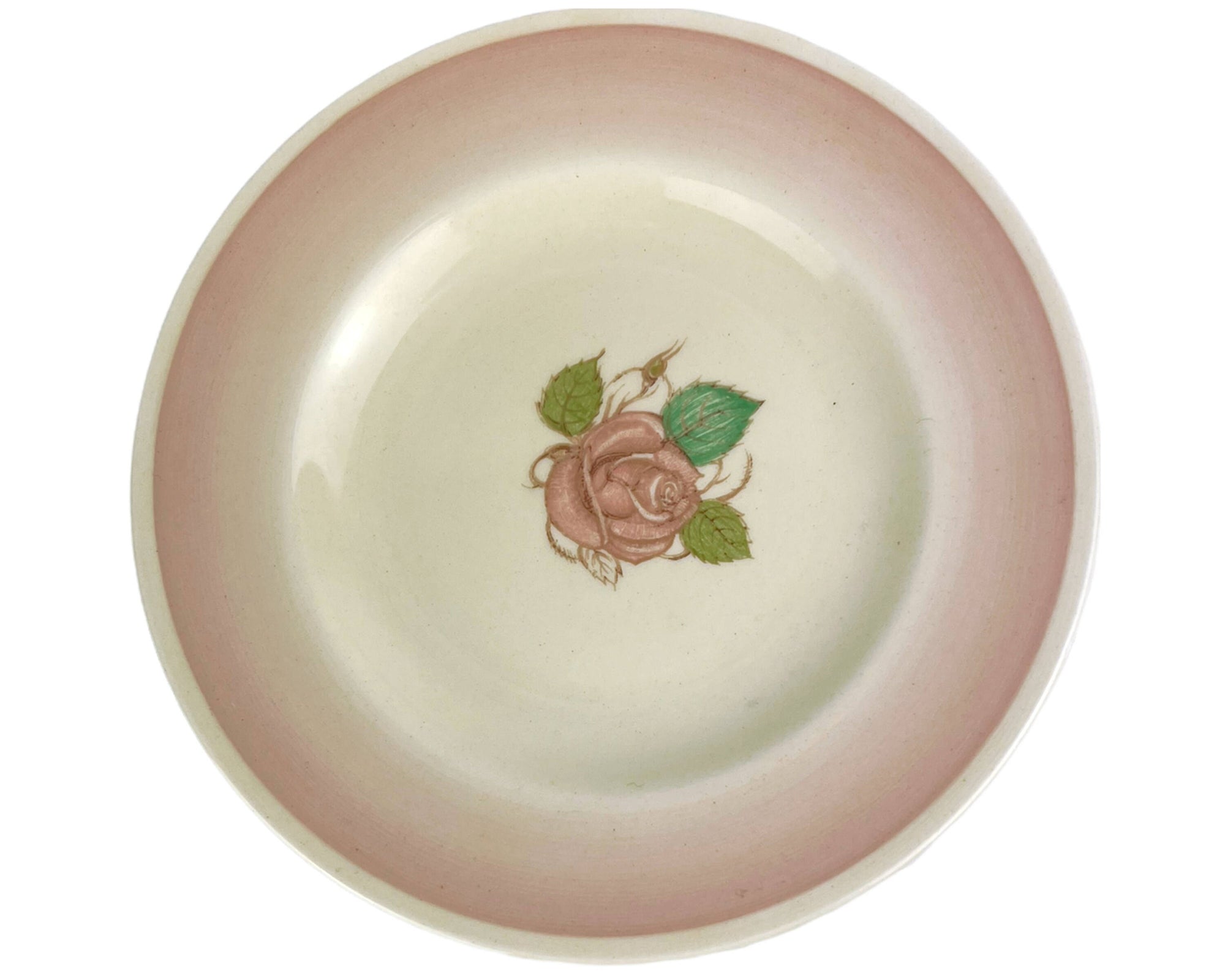 Vintage 1930s Susie Cooper Patricia Rose Faded Pink Trio Cup Saucer and Plate Rare - Poppy's Vintage Clothing