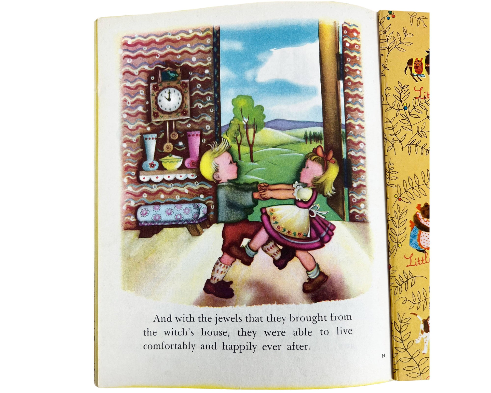 Hansel and Gretel Little Golden Book 1945 H Printing Fine Condition - Poppy's Vintage Clothing