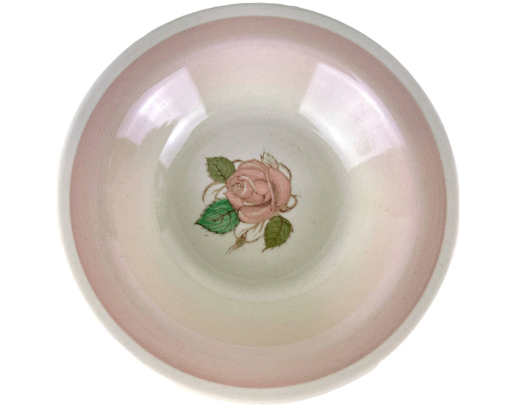 Vintage 1930s Susie Cooper Faded Pink Patricia Rose Dessert Bowl - Poppy's Vintage Clothing
