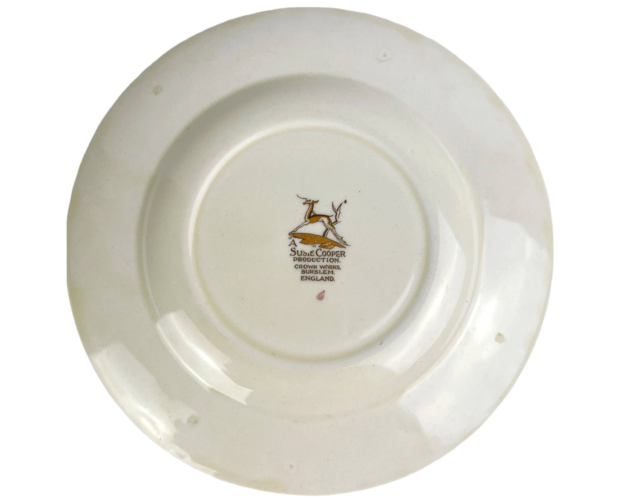 Vintage 1930s Susie Cooper Patricia Rose Faded Pink Trio Cup Saucer and Plate Rare - Poppy's Vintage Clothing