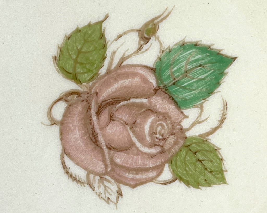 Vintage 1930s Susie Cooper Patricia Rose Faded Pink Trio Cup Saucer and Plate Rare - Poppy's Vintage Clothing