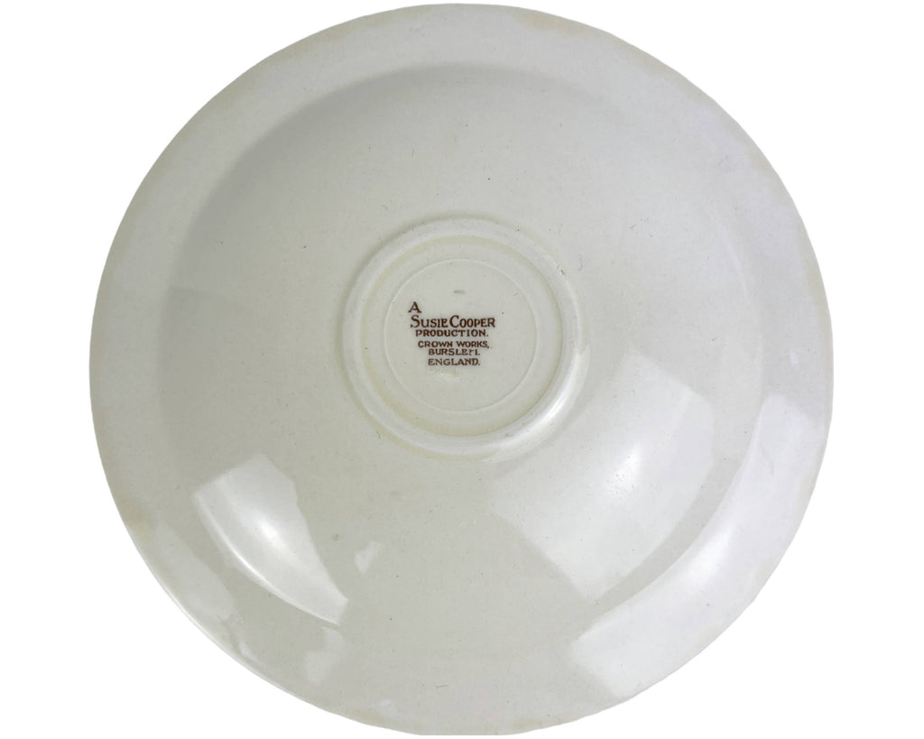 Vintage 1930s Susie Cooper Patricia Rose Faded Pink Trio Cup Saucer and Plate Rare - Poppy's Vintage Clothing