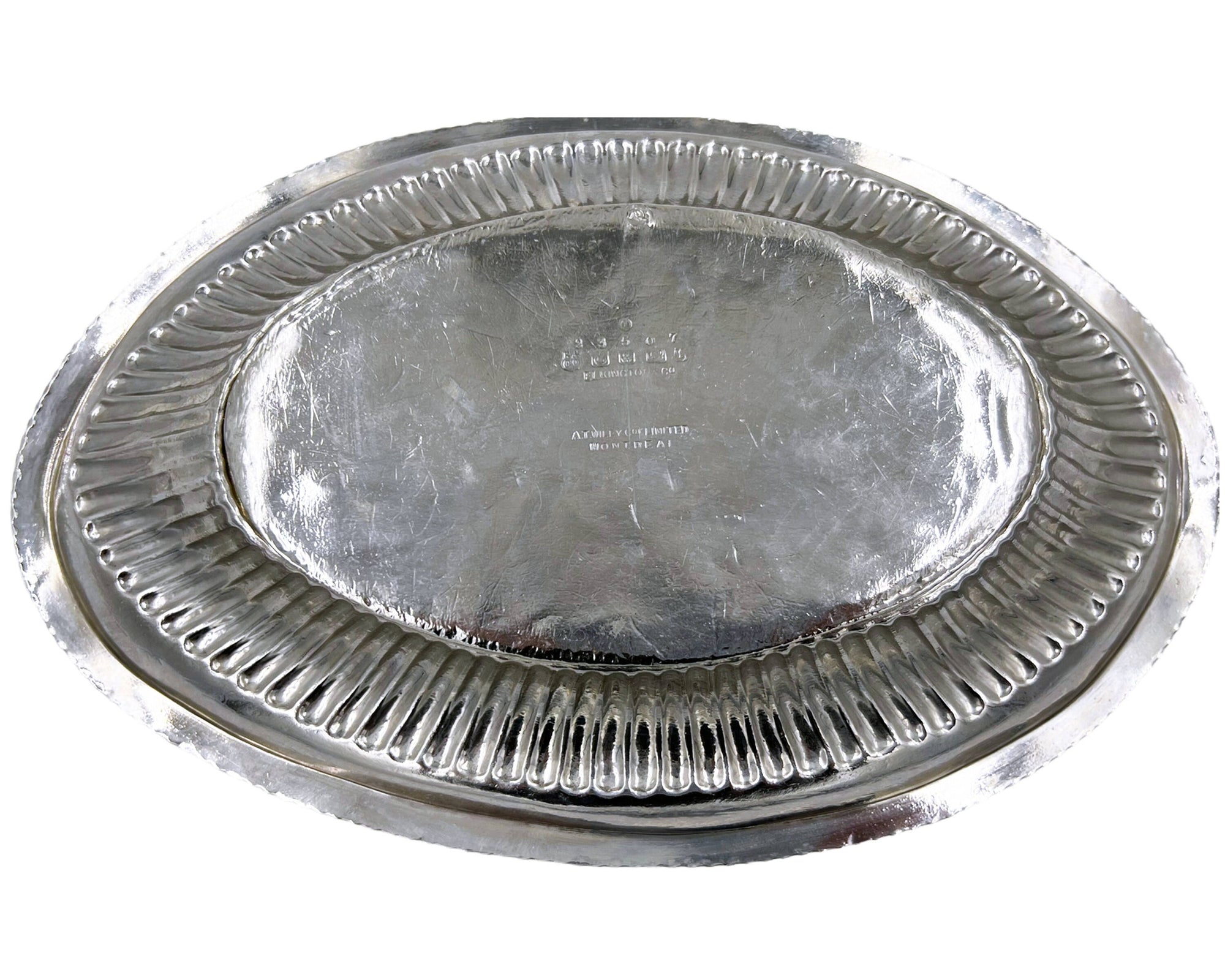 Antique Elkington Silver Bread Tray Windsor Hotel Montreal Serving Bowl 1906 - Poppy's Vintage Clothing